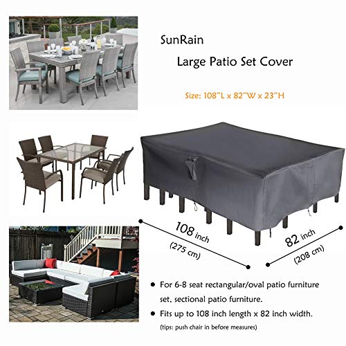 1 SUNRAIN+Furniture+Waterproof+Strap+Large+Rectangular