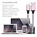 Phone Charger Cable Rose Gold - Sagmoc USB Cord with Highspeed Nylon Braided 4+1Pack (10FT 2FT 6FT 3FT 2FT) Compatible with XS/XS MAX/XR/X/8/8Plus/7/7Plus/6/6Plus/6s/6sPlus/5/5s/AIR/PRO and More