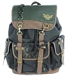 Nintendo Zelda Link Ruck Sack W/Metal Badge and PU Video Game Accessory