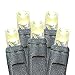 Novelty Lights 34 Feet Long, 100 LED Mini Black Wire Christmas Lights, Warm White, End to End Connectable, UL Listed for Indoor/Outdoor Use