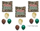 MOSSY OAK Camouflage Happy Birthday Party Balloons Favors Decorations Supplies