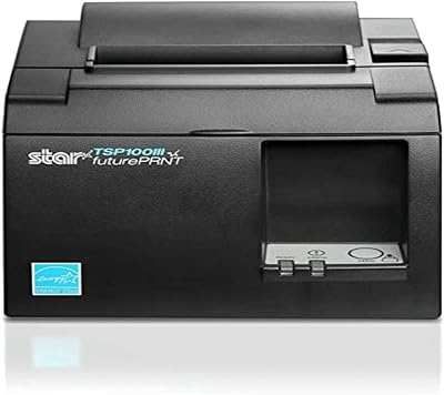 Star Micronics TSP143IIIBI Bluetooth Thermal Receipt Printer Black