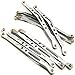 8 Pcs Aluminum Linkage Rod Arm Set/Upper and Lower Suspension Links Set of 8 for 1/10 Axial Wraith 90018 RC Truck (Titanium, Type B)