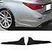 Rear Bumper Lip Compatible with 2014-2023 Infiniti Q50, Black ABS Rear Lip Finisher Under Chin Spoiler Splitter Valance Underbody Bumper Fascia by IKON MOTORSPORTS
