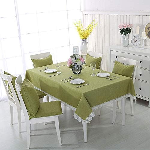 テーブルクロス シンプルなソリッドカラーリネンテーブルクロスコットンやリネンイン北欧枕クッションセット