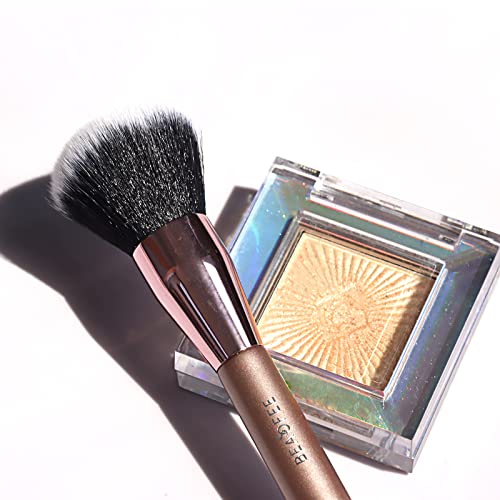 Contour Makeup Brush, Double Ended Bronzer Brush Foundation Makeup Brushes for Blending Liquid Powder Concealer Cream Cosmetics Blush Contour Brush