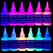 Diamond Driven Body Glow in Dark Paint Blacklight Face and Body Paint UV, Acrylic Glow Paint 60ml 2.02oz - Set of 12 Tubes - Neon Fluorescent