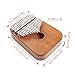Vangoa 17 keys Kalimba Thumb Piano kit, Rounded Edges Electric Kalimba, Portable Mahogany Wood with Tuning Hammer, Carry Bag, pickup and key stickers