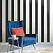 York Wallcoverings DK5994 Disney Kids Silk Stripe Removable Wallpaper, Black/White