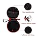 Earbud Case ZEEYU Hard Earphone Bluetooth Headphone Carrying Storage with Carabiner-Red