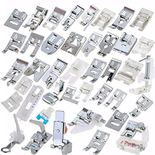Clearance Sale!DEESEE(TM)42pcs Domestic Sewing Machine Presser Foot Feet Set for Brother for Janome - Thumbnail 3