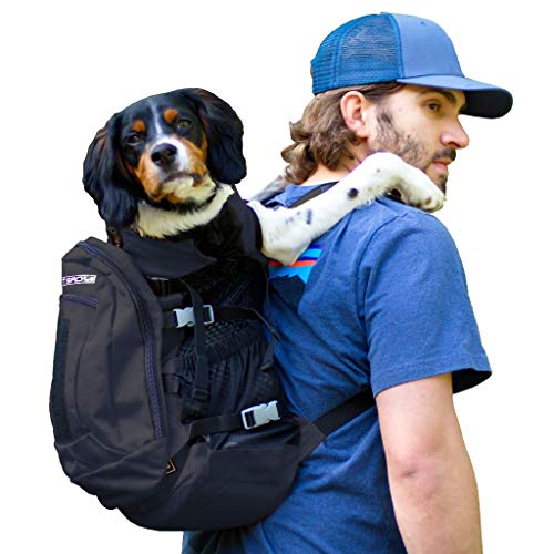 Mochila ajustable para transportar perros hasta 14K negra L