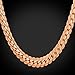 U7 Snake Chain for Women Men|Personalized 6MM Thick Flat Link Neck Jewelry Chunky Hip Hop Necklace 22 Inch