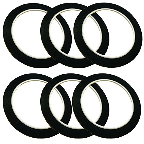image for GoProver 6 pack 3mm 1/8 inch Width Graphic Tape Whiteboard Tape Self a
