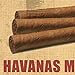 Cuban Cigar Advertisement - Pinup Girl in Fishnet Stockings | Havanas Mas Fino | Vintage Wall Decor | Art Print Poster