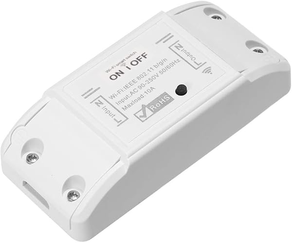 Galapar WiFi Smart Switch Compatible con Amazon Alexa y para Google Home Timer Interruptor Remoto inalmbrico de 10A 2200W para AndroidiOS App Control Smart Home Automation Module