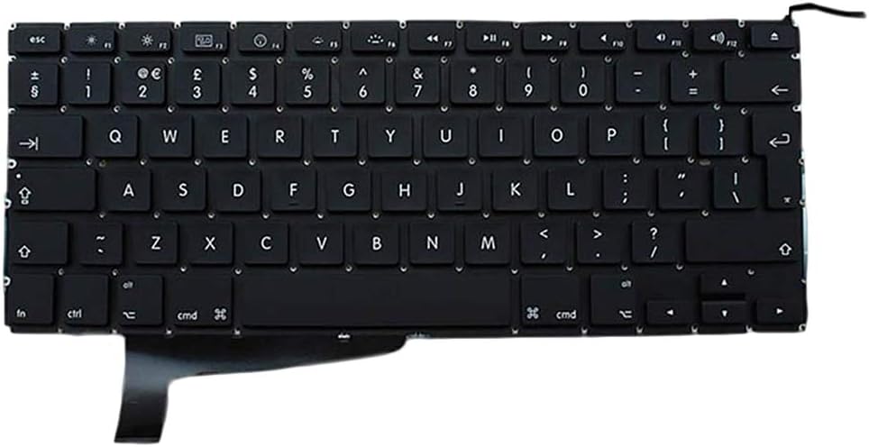 SDENSHI British English Layout Keyboard Replacement for MacBook Pro A1286 2008