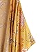 SweatyRocks Women Kimono Vintage Floral Beach Cover Up Yellow L
