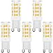 KINDEEP G9 LED Light Bulb Bi Pin Base, Dimmable 3000K Warm White, 4W (40W Halogen Equivalent), G9 Base Bulbs for Chandeliers, 360° Beam Angle, 400LM for Home Lighting 5 Pack