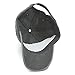 Vintage Washed Dyed Cotton Twill Low Profile Adjustable Baseball Cap (Charcoal Gray N)