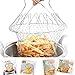 EpochAir Deep Fry French Chef Basket, Foldable Steam Rinse Strain Magic Stainless Steel Strainer Net Basket for Kitchen Cooking
