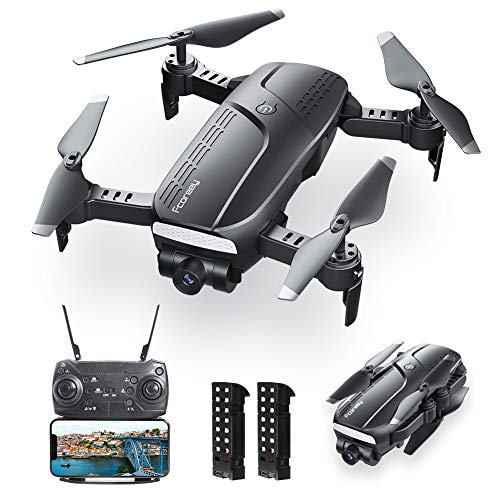 Drones with Camera for Adults, Fcoreey Foldable Drone with 1080P HD Camera FPV Live Video for Kids and Beginner…