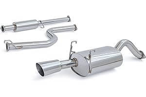 YONAKA MOTORSPORTS Yonaka EG Compatible with 92-95 Honda Civic 2DR/4DR Coupe Sedan Performance Exhaust (DX EX LX)