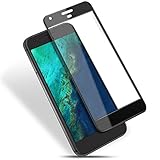 Google Pixel XL Screen Protector Glass, JACNITAD Pixel XL Tempered Glass Screen Protector [Full Screen Coverage] Anti-Scratch, Bubble Free, Lifetime Replacement Warranty (Black)