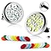 2 Pack Aromatherapy Essential Oil Car Diffuser Vent Clip with 20 Refill Pads, Car Fragrance Diffuser Stainless Steel Locket