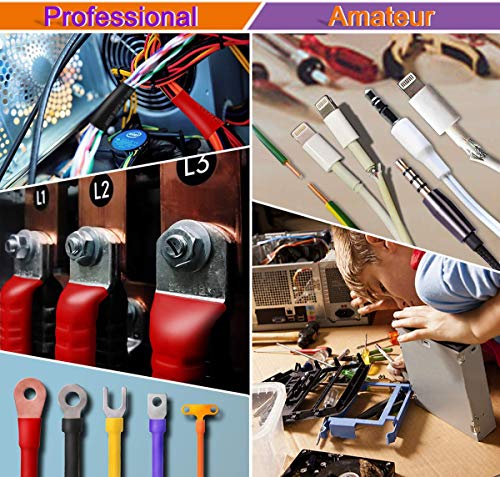 Craftsboys 530pcs 2:1 Heat Shrink Tubing + Min Hot Air Gun, Heat Gun, Electrical Wire Cable Wrap Assortment Electric Insulation Heat Shrink Tube Kit - Thumbnail 6