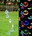 Xunlong LED Solar Powered Wind Chime, Color-Changing Seashell Shapes Wind Chimes Solar Mobile Wind Bell for Home/Party/Garden/Yard Decoration