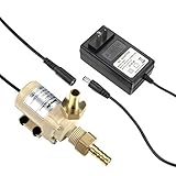 bayite BYT-7A015 DC 12V Solar Hot Water Heater Circulation Pump with DC Power Supply Adapter Low Noise 3M Head 8LPM 2.1GPM