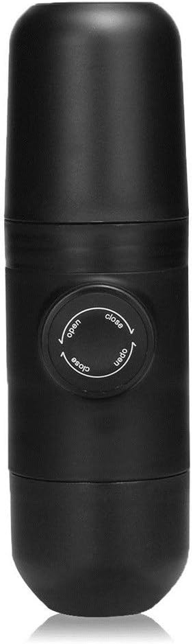 Coffee Machine Mini Portable Espresso Machine Bar Hand Press Pump Americano Coffee Maker Cup (Color : Black, Size : One size)