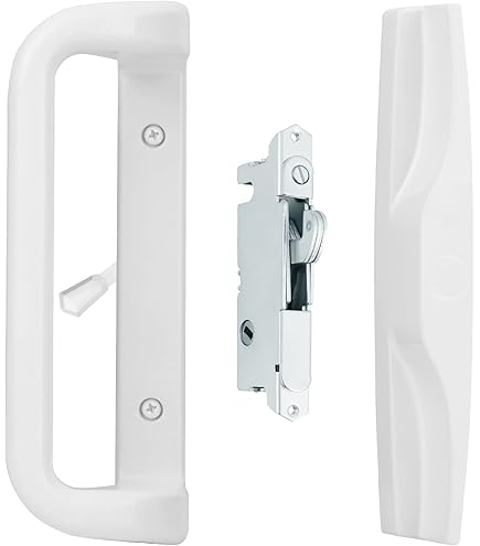 Prime-Line Products C 1221 Sliding Door Handle, White, Handlesets