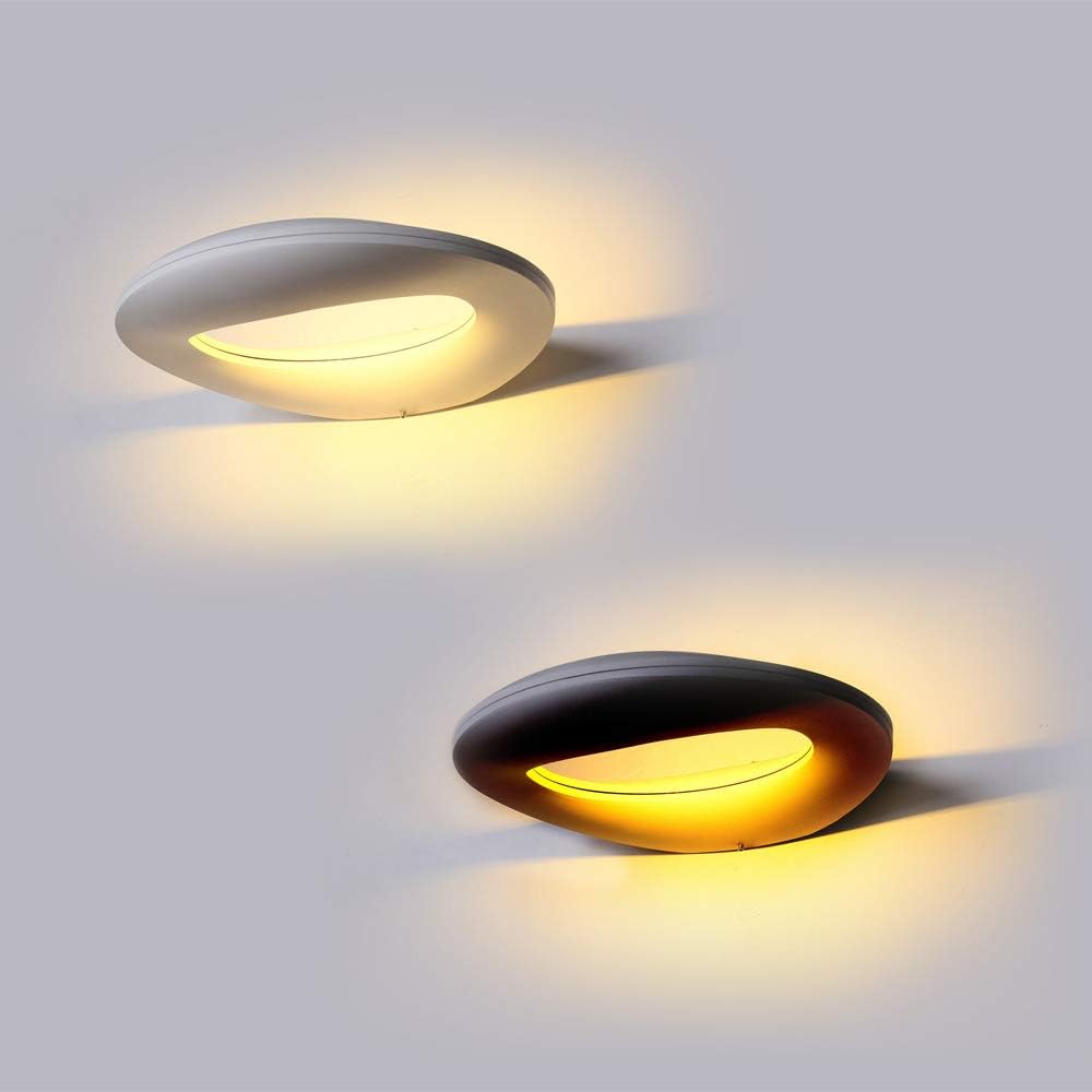 V-TAC Fancy Modern Outdoor Wall Lamp, Black Body, IP65 Waterproof, Sensor Compatible 3000K Warm White, for Patios Halls