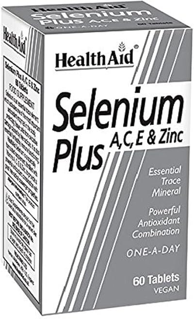 HealthAid Selenium Plus 60 Tablets Vitamin A C E Zinc Antioxidant