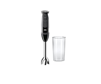 Braun MQ5000 Vario Hand Blender Stick – 21-Speed Handheld Immersion Blender with Turbo Boost, Stainless Steel Blades, SplashControl, EasyClick System, 400W, Hand Blenders for Smoothies