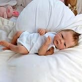 AFEWD Realistic Reborn Baby Silicone Girls, Cute 18 Inch Real Life Dolls with Full Body Vinyl Bebe Reborn De Silicona, with Weighted Soft Body Lifelike Newborn for Gift