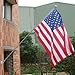 Anley 5 Feet Wall Mount Flagpole, Aluminum Flag Pole with Rotating Rings - Weather Resistant & Rust Free - Gold Ball Top