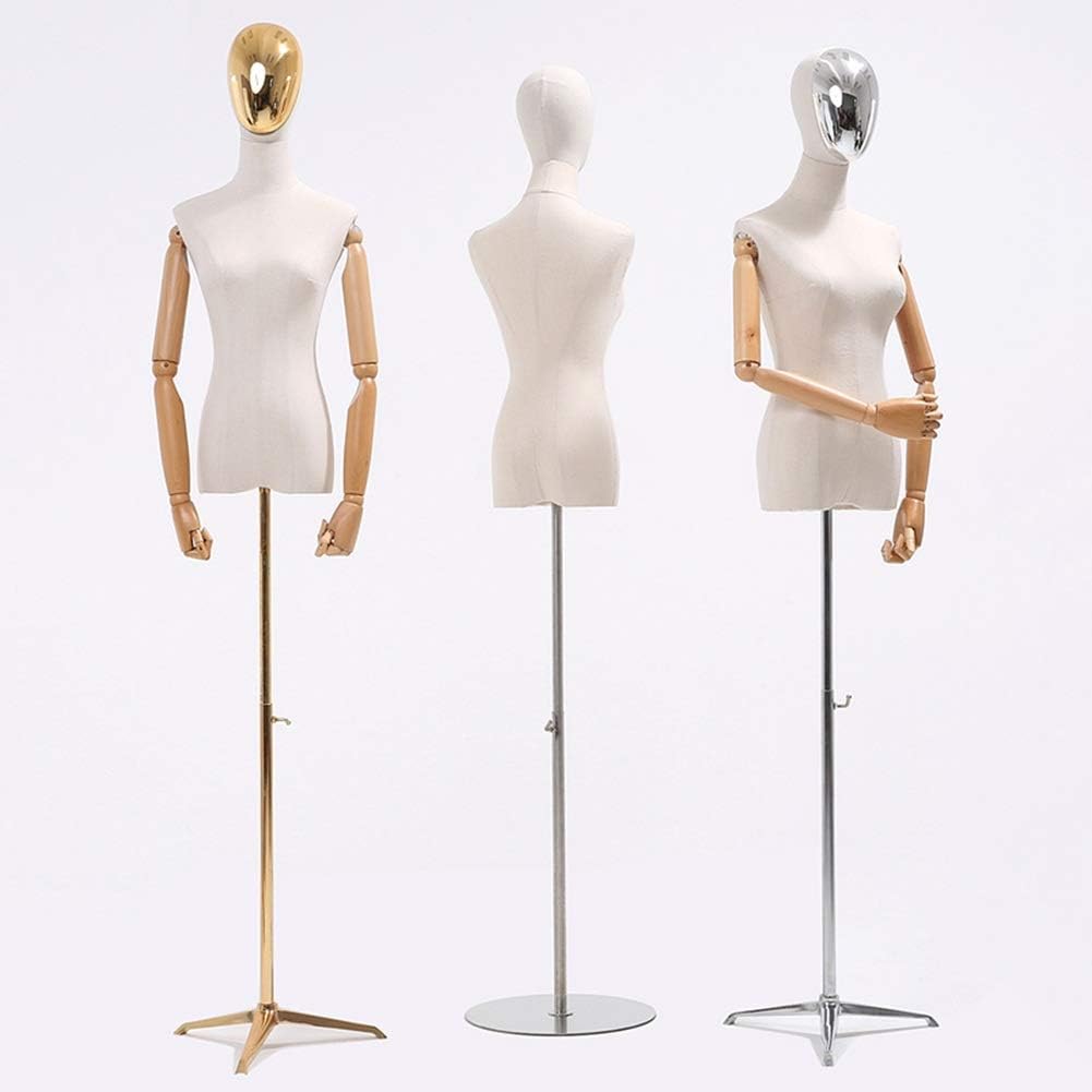 Color Gold, Size S HAIPENGmannequins Buste De Couture Femme Torse