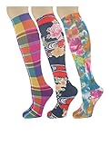 Knee High Trouser Socks w/Colorful Printed Patterns - Made in USA by Sox Trot