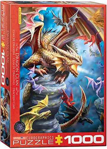 EuroGraphics 6000-5475 Puzzle Drachen Clan von Ann Stokes, 48x68cm