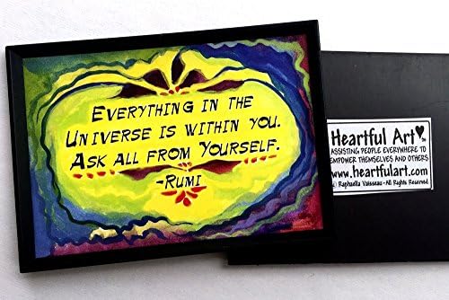 Everything in the universe is within you 2x3 Rumi magnet - Heartful Art by Raphaella Vaisseau