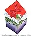 Gift Box 10x10x10 Silent Night Christmas Collection - Easy to Assemble & Reusable - No Glue Required - Ribbon, Tissue Paper, and Gift Tag Included - EZ Gift Box by EndlessArtUS