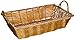 Winco PWBN-12B Rectangular Woven Basket with Handles, 12-Inch by 8-Inch by 3-Inch,Brown,Medium