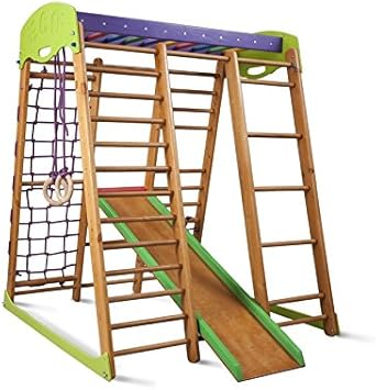 Kinder Zu Hause Aus Holz Spielplatz Mit Rutschbahn Karapuz