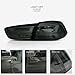 AOEDI LED Tail Lights For Mitsubishi Lancer&EVO X 2008-2017 Audi Style Smoked Lens Replacement