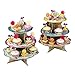 Talking Tables Afternoon Tea Cake Stand Floral Party Decorations | Truly Scrumptious |Card, 3-Tier, Anniversary, Birthday, Baby Shower, Wedding Pink, Blue, Yellow, Height 36cm, 14
