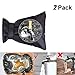 HoFire Outdoor Faucet Cover Protector, 2 Packs Faucet Socks Cold Weather Freeze Protection, Reusable Faucet Protector Insulation(Black)