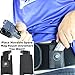 ComfortTac XL Ultimate Belly Band Holster for Concealed Carry | Black | Fits Gun Smith and Wesson Bodyguard, Glock 19, 17, 42, 43, P238, Ruger LCP, and Similar Sized Guns | for Men and Women